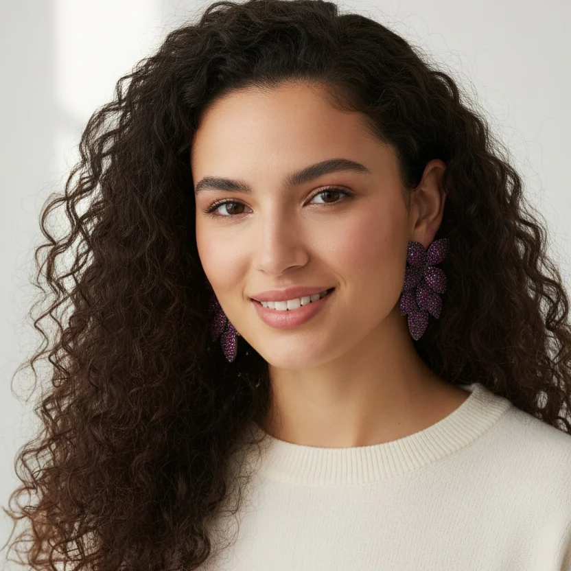 Leaf Bling Earrings