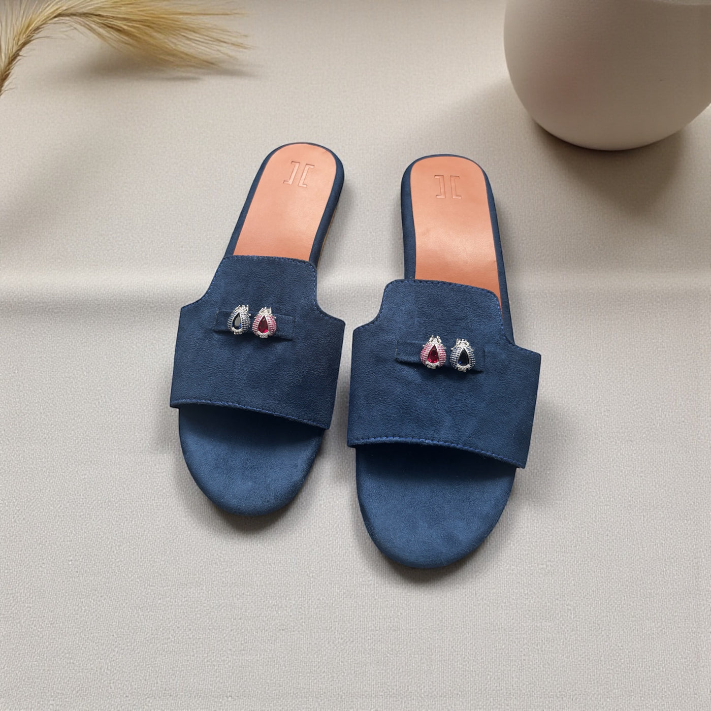 Suede Charm Mules (Footwear) (3 Charms)