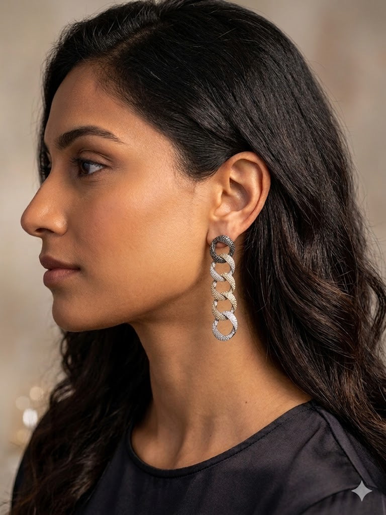 Quad Cuban Link Earrings