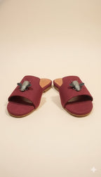 SUEDE BEE MULES (FOOTWEAR)
