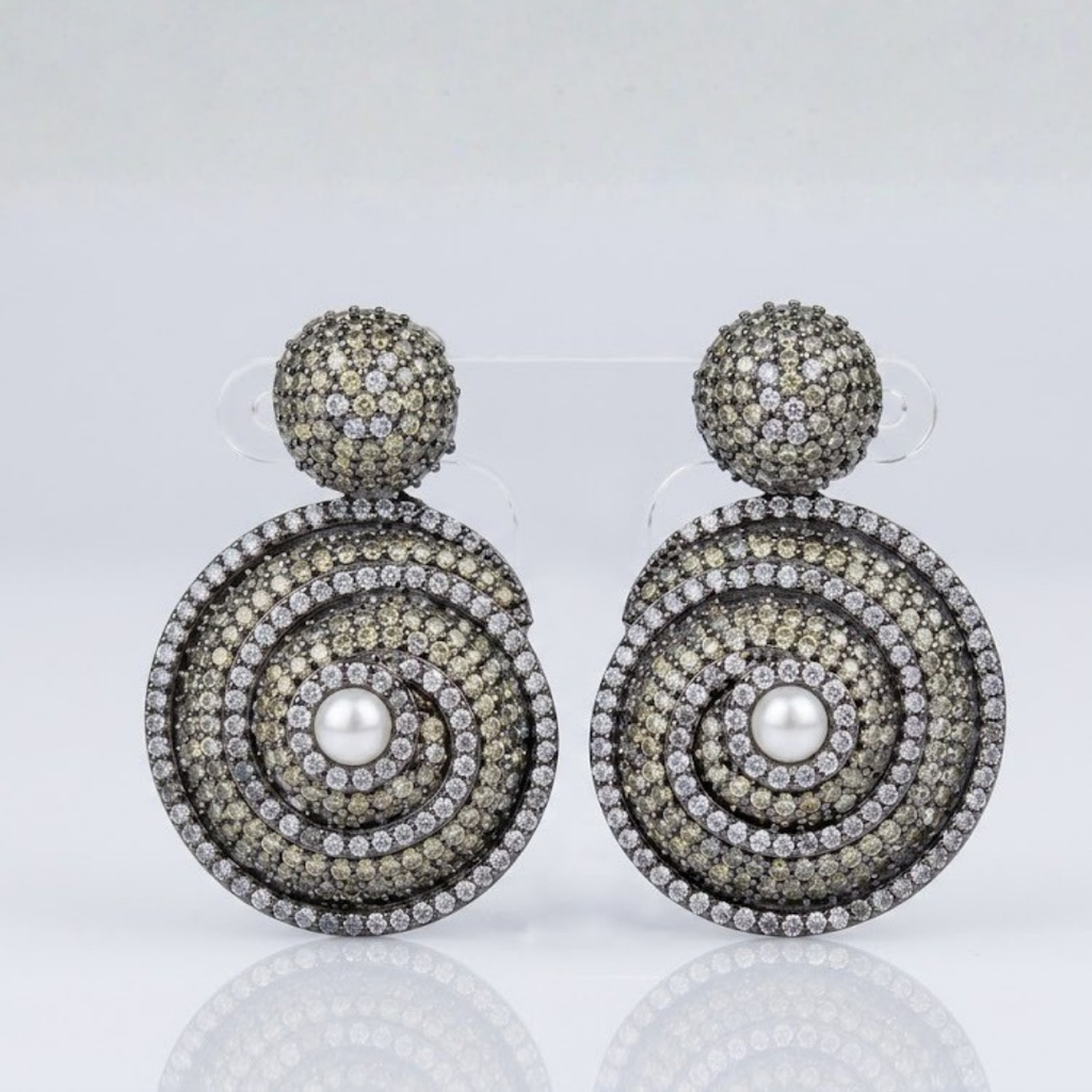 Bling Pearl Orbitual Earrings