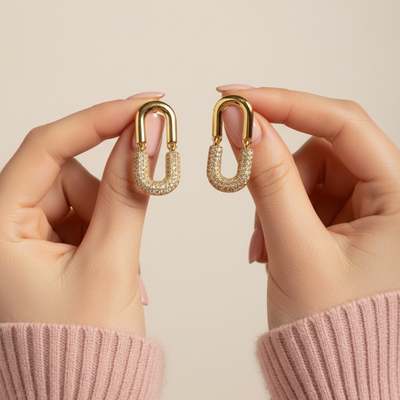 Iced Pin 2.0 Bling Earrings