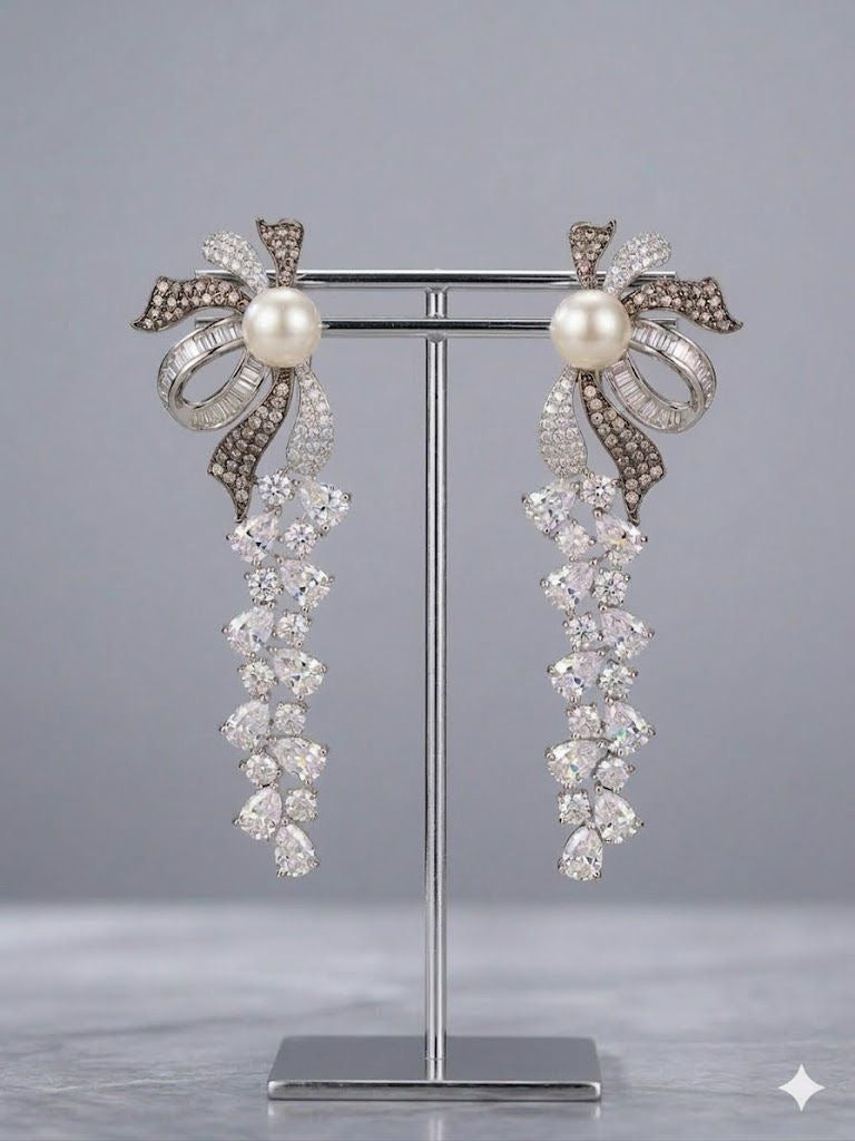 BOW BLING BUGETTE EARRING