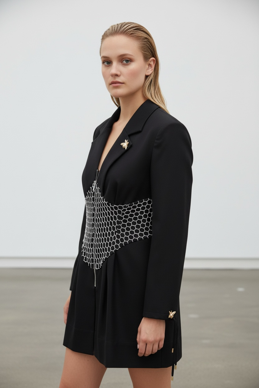 Hive Noir Playsuit