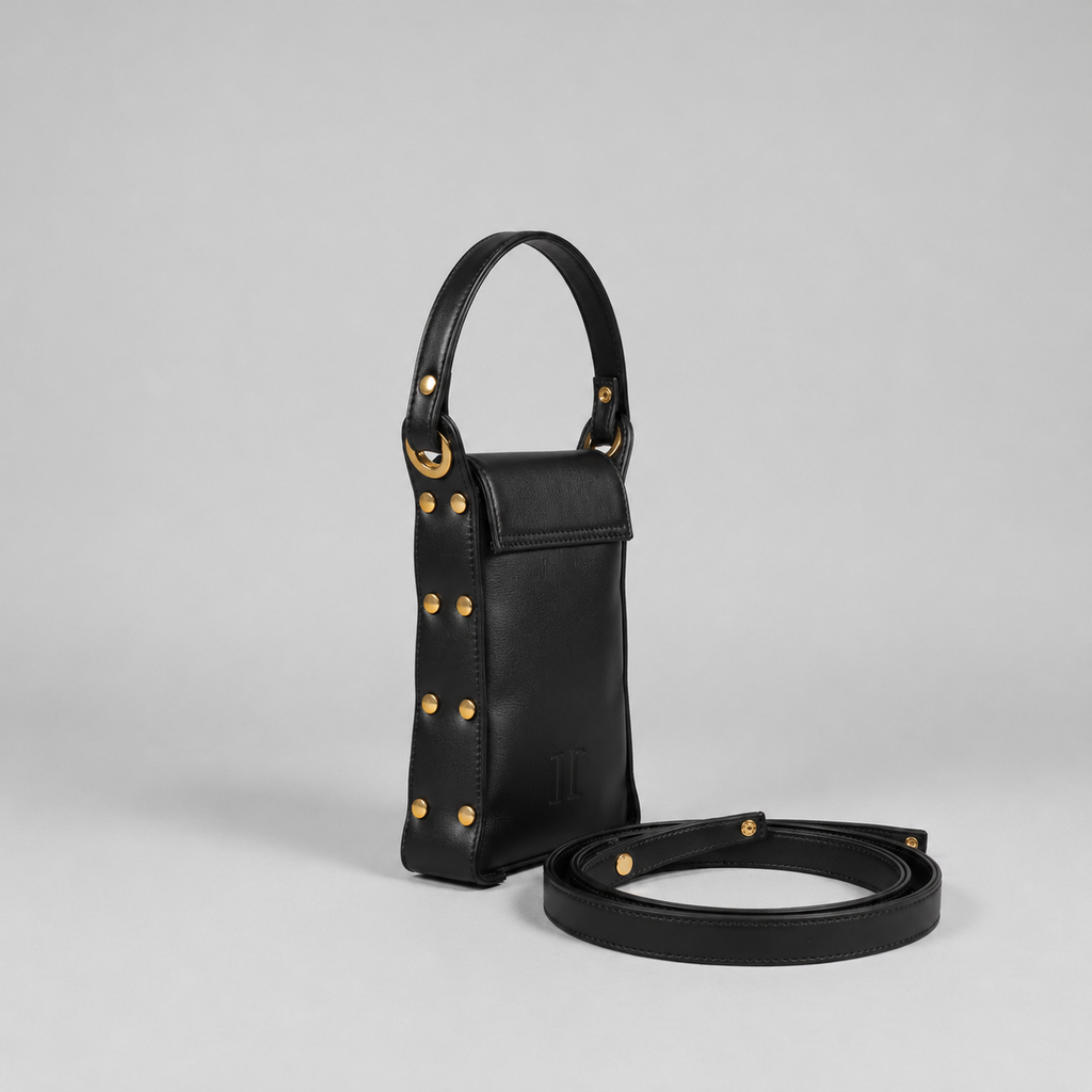 Bee Bling Bag (Black + Gold Accents)