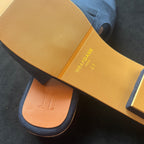 Suede Charm Mules (Blue) (3 Charms)