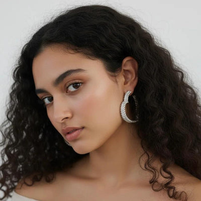 BAGUETTE HEART EARRINGS