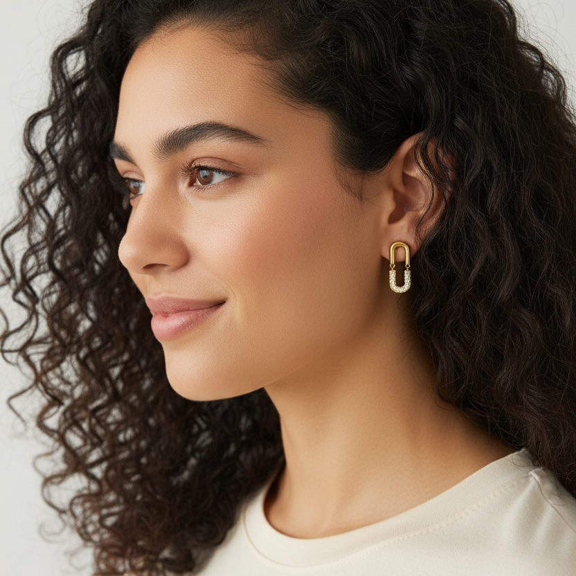 Iced Pin 2.0 Bling Earrings