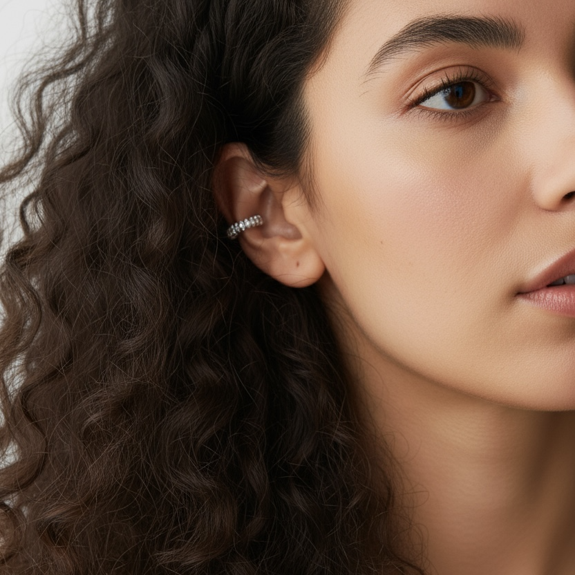 FURBED COIL EARCUFF
