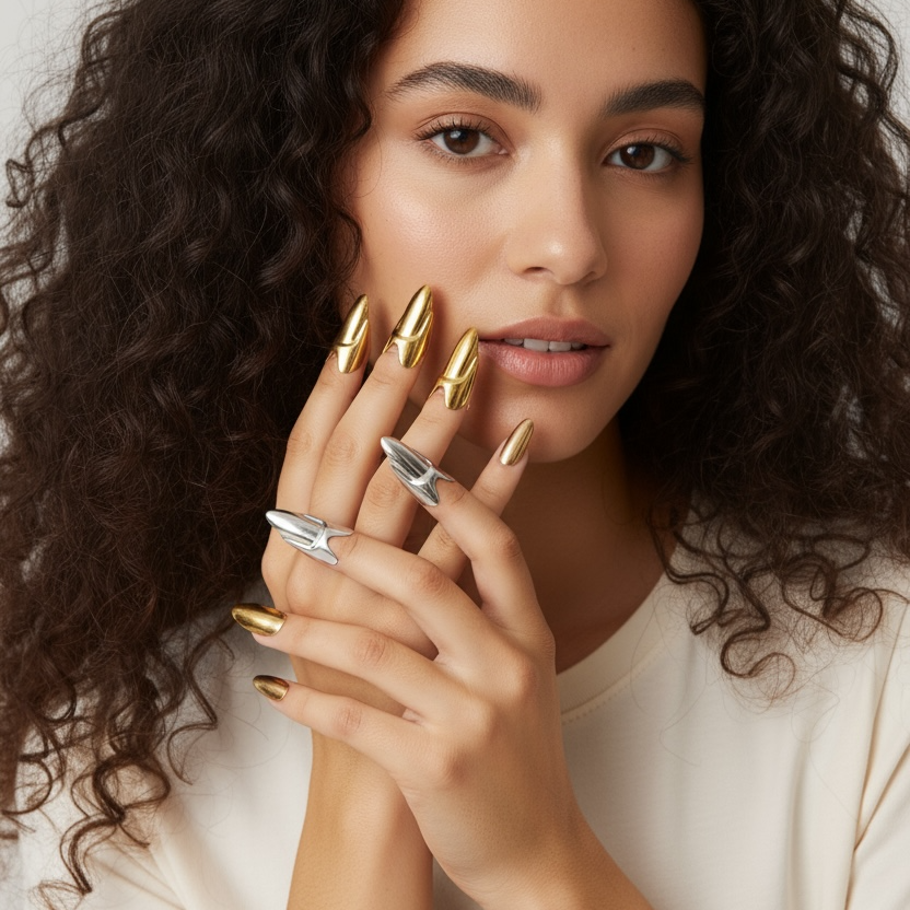 Molten Lava Fingernails