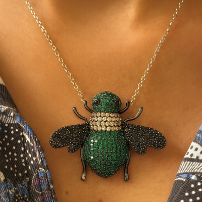 Gilded Hive Bee Pendant Chain