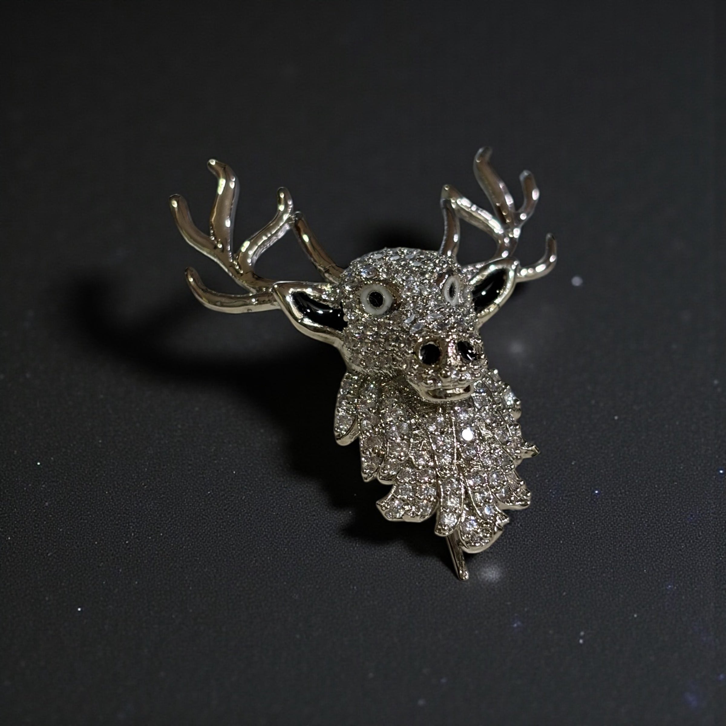 BLING STAG BROOCH
