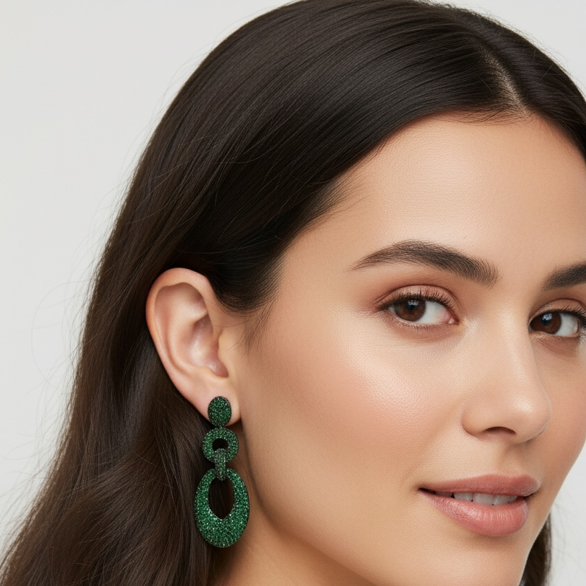 Cuban Link Party Bling Earrings