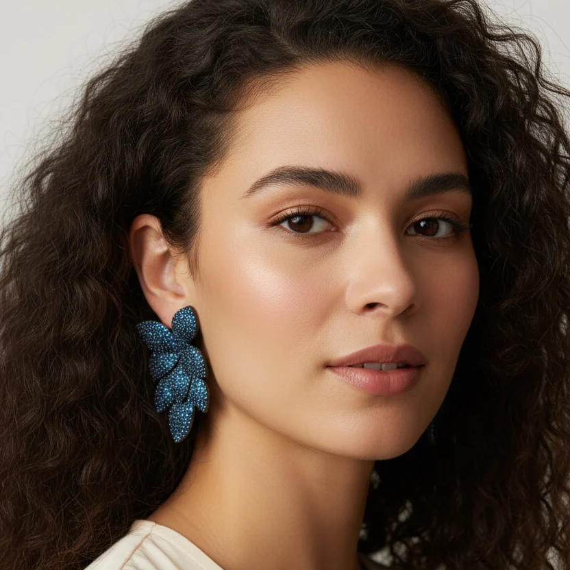 Leaf Bling Earrings