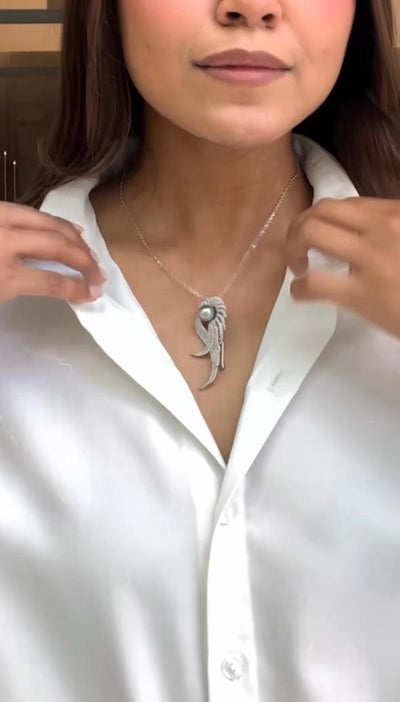 Iced Winged Brooch