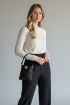Bee Bling Bag (Black + Gold Accents)