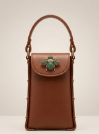 Bee Bling Bag (Tan )(Dark Pink)