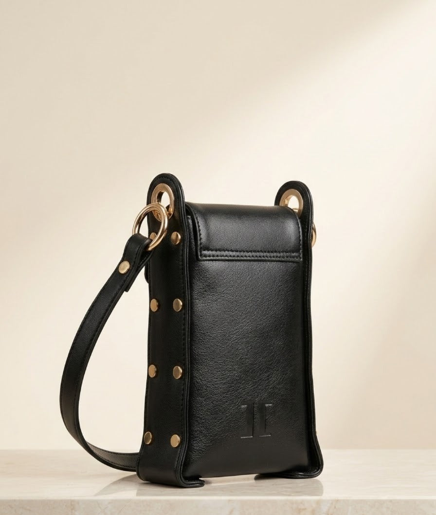 Bee Bling Bag (Black + Gold Accents)