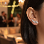 Diamonte Ear Climber