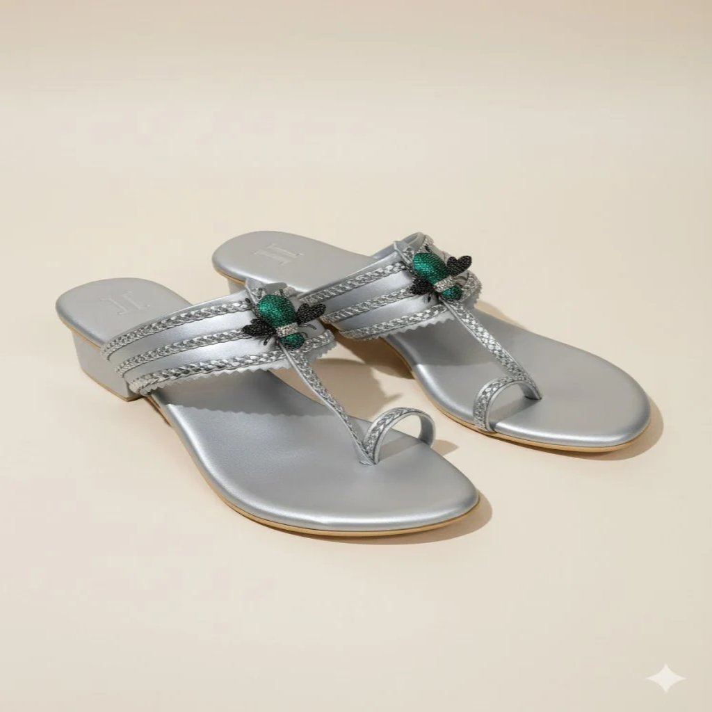BEE KOHLAPURI HEELS (FOOTWEAR)