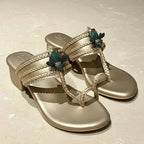 BEE KOHLAPURI HEELS (FOOTWEAR)