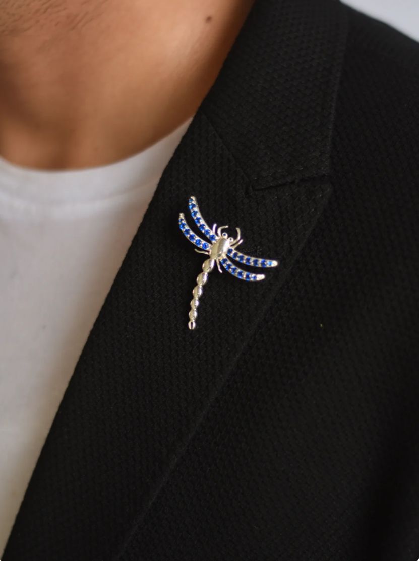 Dragonfly Silver Brooch | 925 Pure Silver