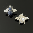 COSMIC BLING BEE EARRING (Silver Polish)