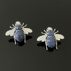 COSMIC BLING BEE EARRING (Silver Polish)
