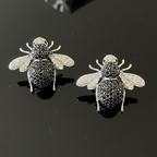 COSMIC BLING BEE EARRING (Silver Polish)