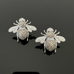COSMIC BLING BEE EARRING (Silver Polish)