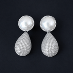 Bling orb drop earrings