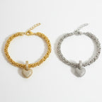 Chunky Detachable Heart Bracelet