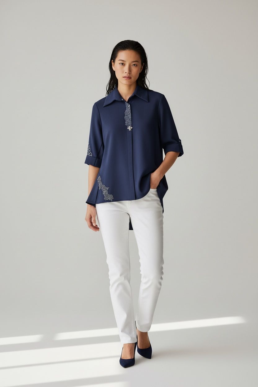 Midnight Shirt Bling Top