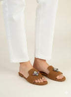 SUEDE BEE MULES (FOOTWEAR)