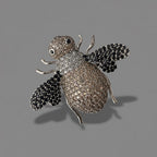 Gilded Hive Bee Brooch