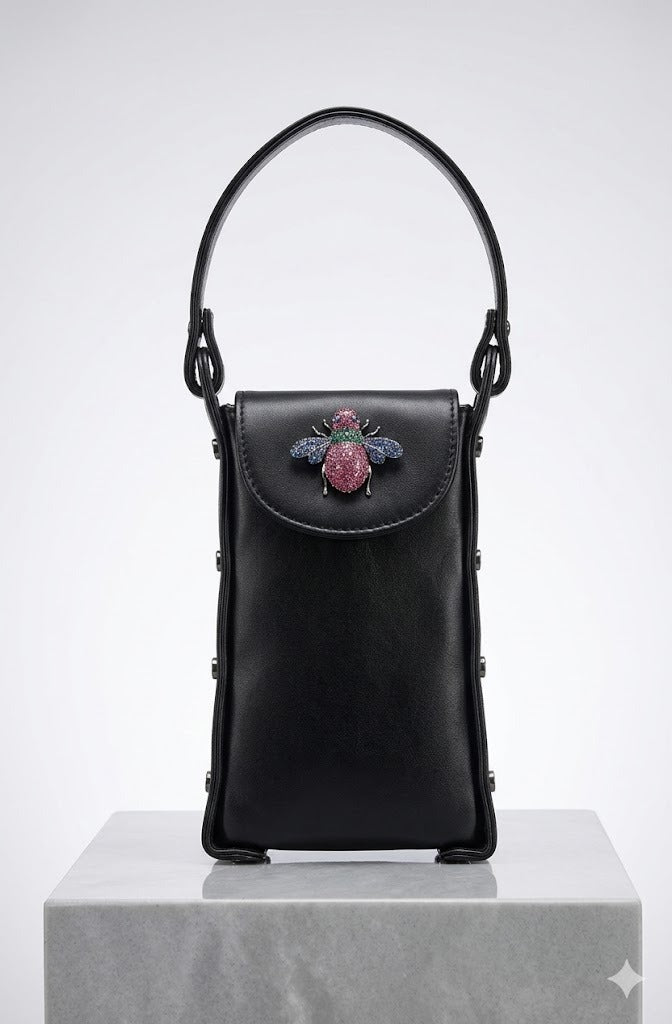 Bee Bling Bag (Black accents)(Blue Wings)
