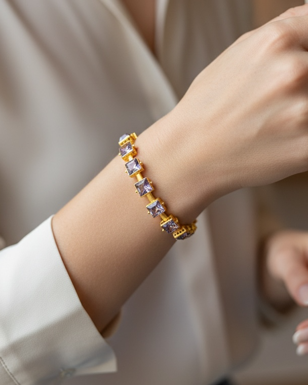 Gemstone Cuff Bracelet