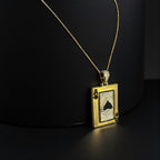 Lucky Ace of Spade Pendant Chain