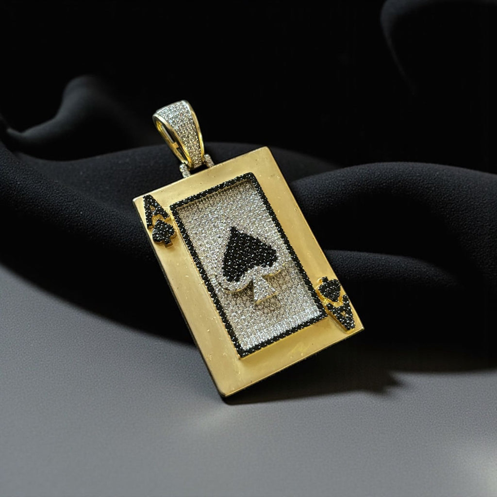 Lucky Ace of Spade Pendant Chain