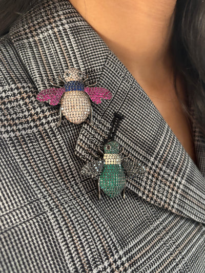Gilded Hive Bee Brooch