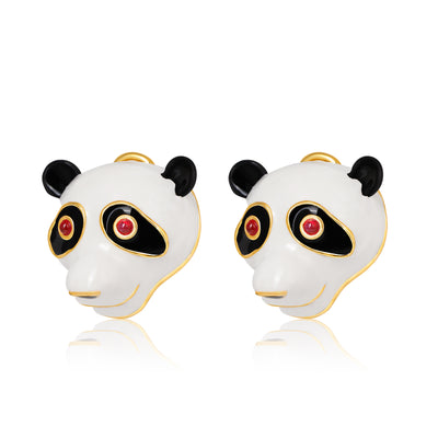 Panda Earrings - Stud | Studs By WrapGame India