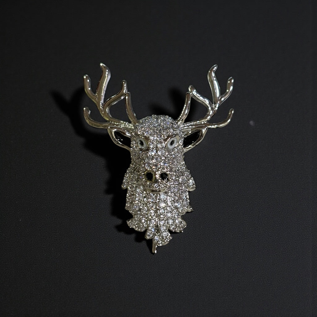 BLING STAG BROOCH