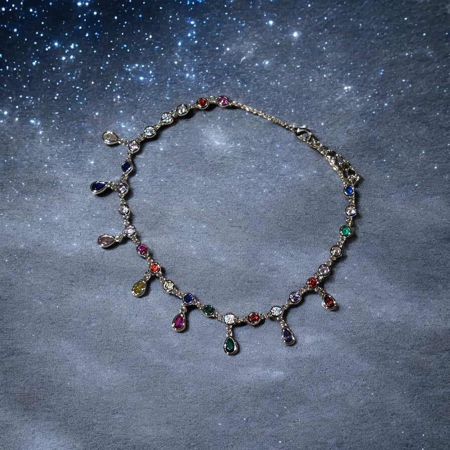 rings for Ankle	Rainbow charm ankle charms	rings and foot jewellery near me	gold ankle rhodium	jewellery shop near me ankle 