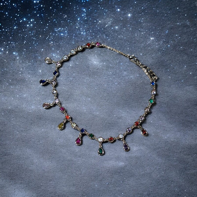 rings for Ankle	Rainbow charm ankle charms	rings and foot jewellery near me	gold ankle rhodium	jewellery shop near me ankle 