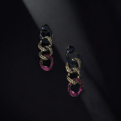 Quad Cuban Link Earrings