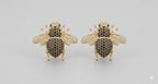 COSMIC BLING BEE EARRING (Gold Polish)