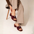Suede charm heels (Ruby)
