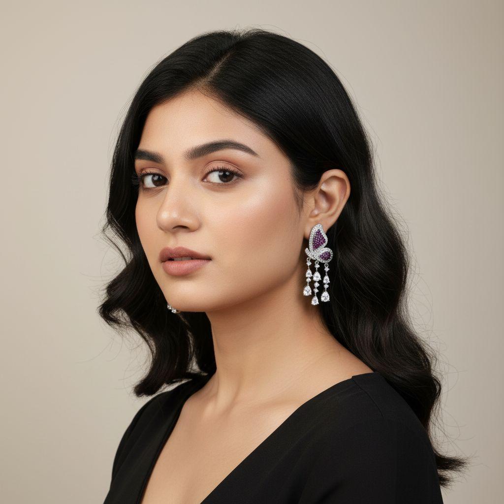 Butterfly  Cocktail Earrings