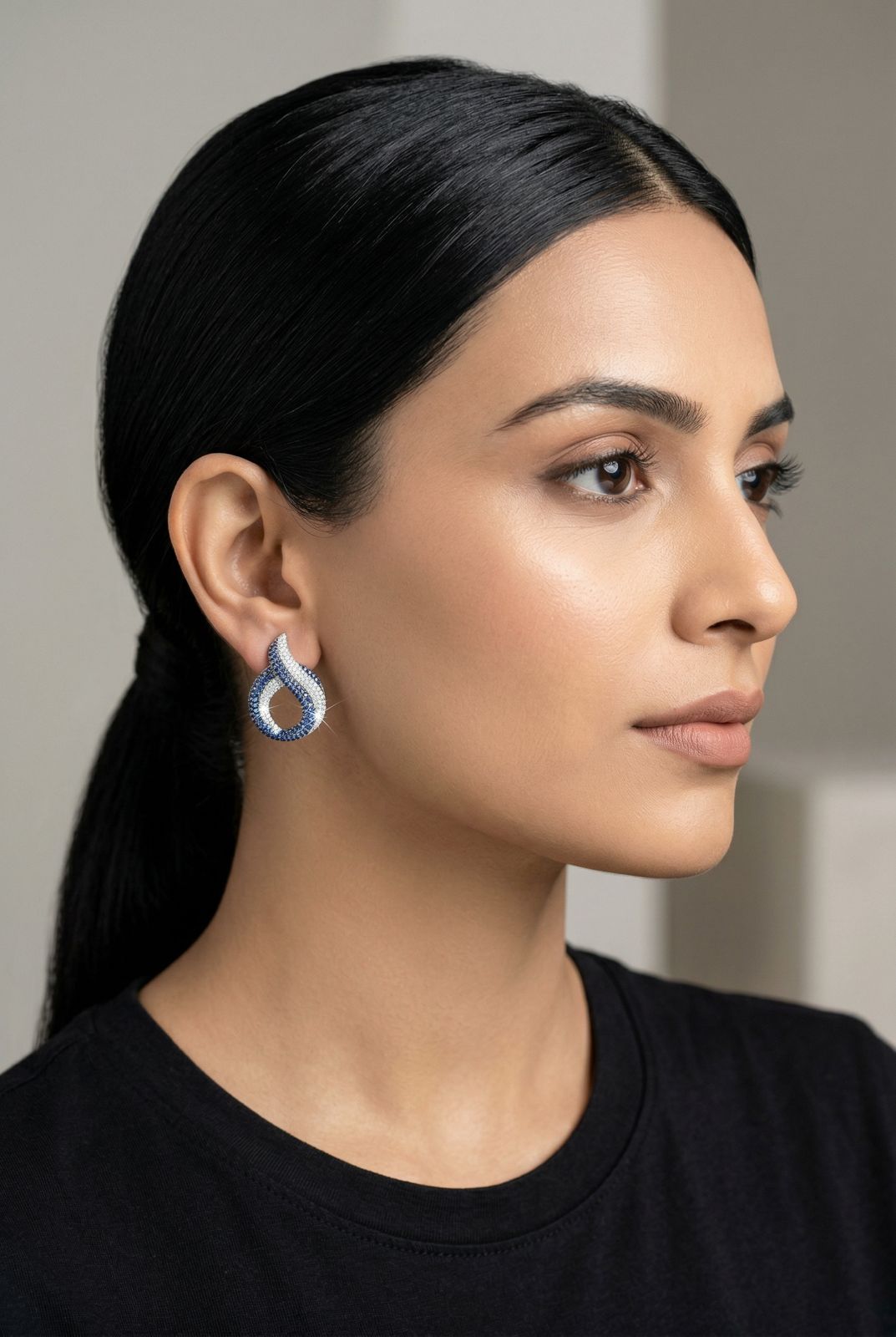 Frozen flame earrings