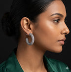Iced Chunky Hoops - Medium